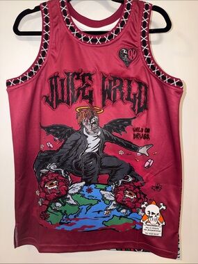 😇🌍😇  Brand X JuiceWorld Graphic Basketball Jersey
